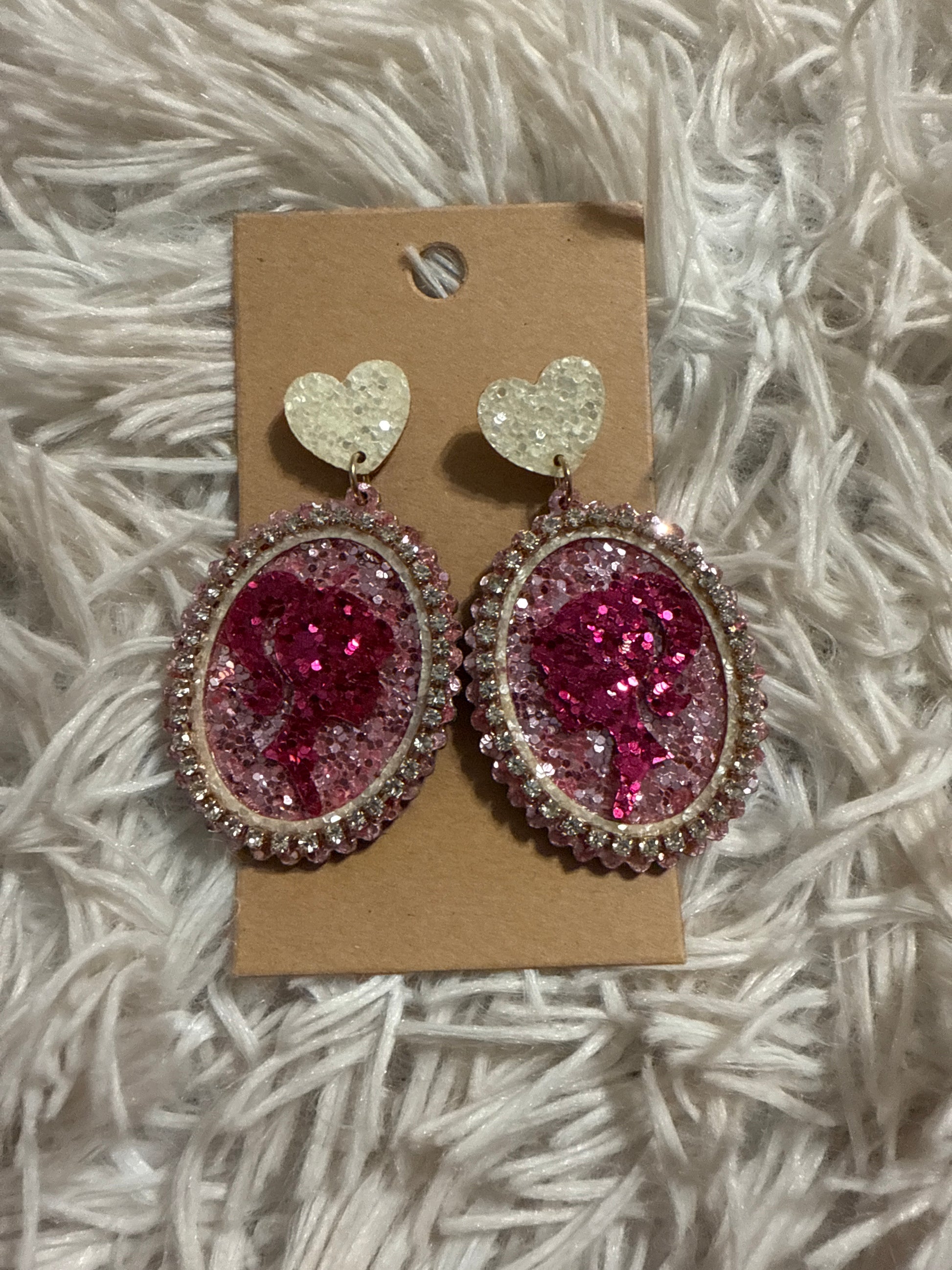 Sparkled Barbie Dangle Earings