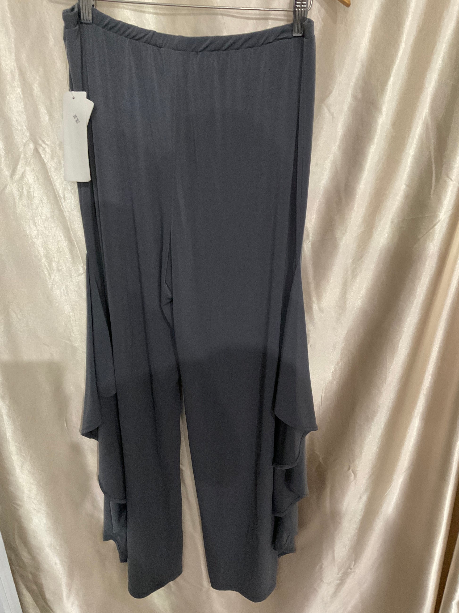 Gray Flowy Trousers