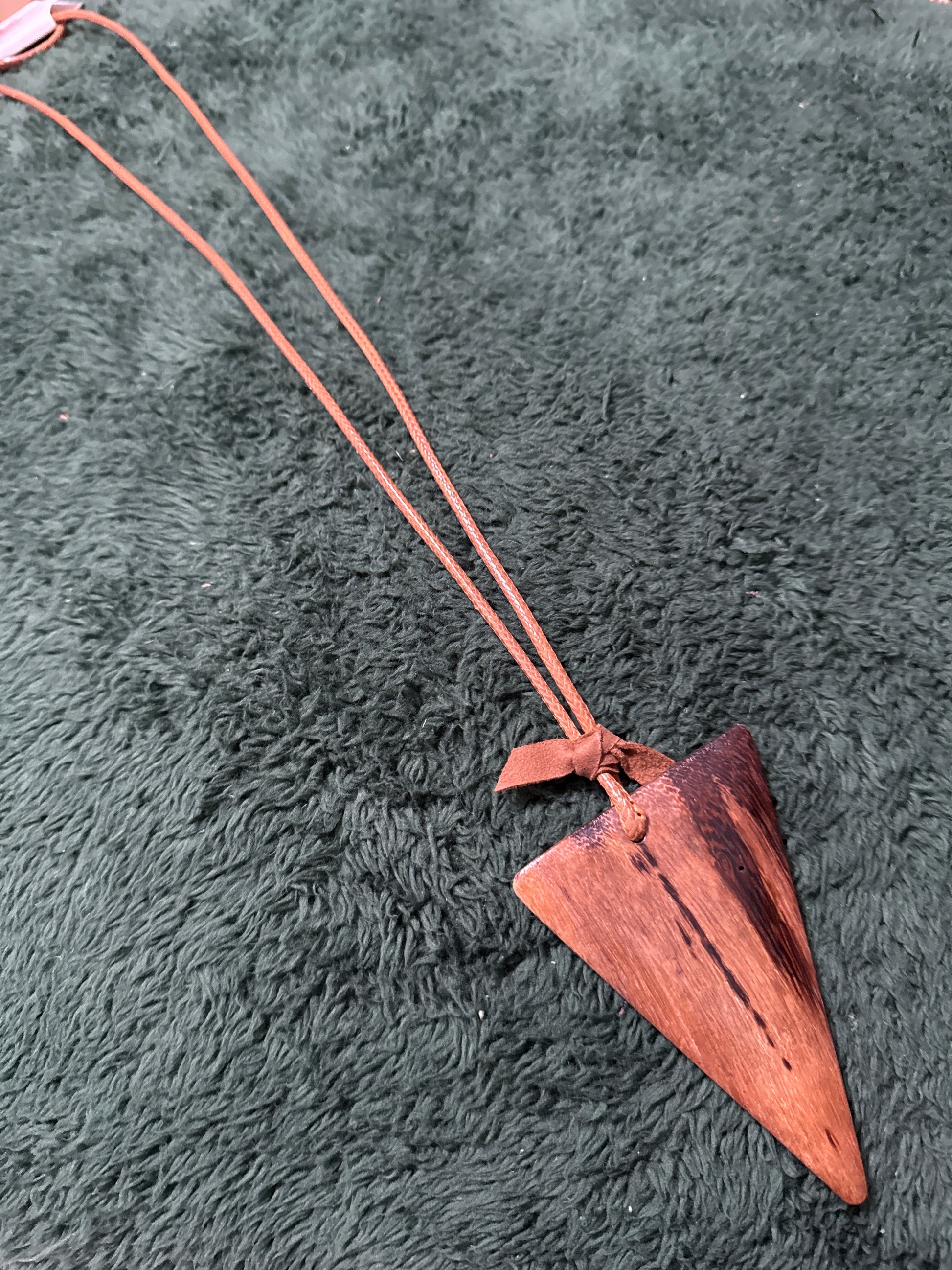 Brown Arrowhead Necklace