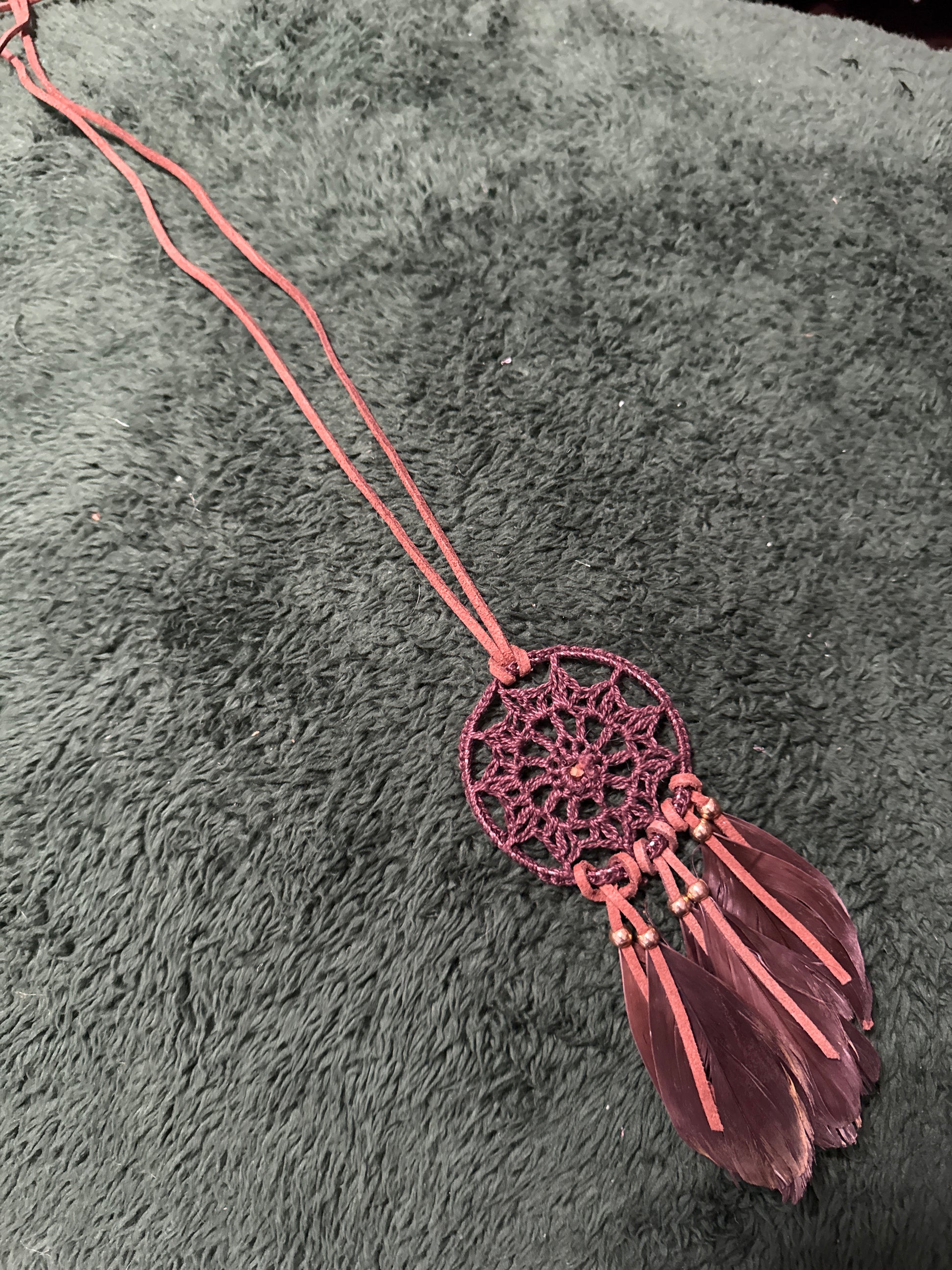 Brown Dream Catcher Necklace