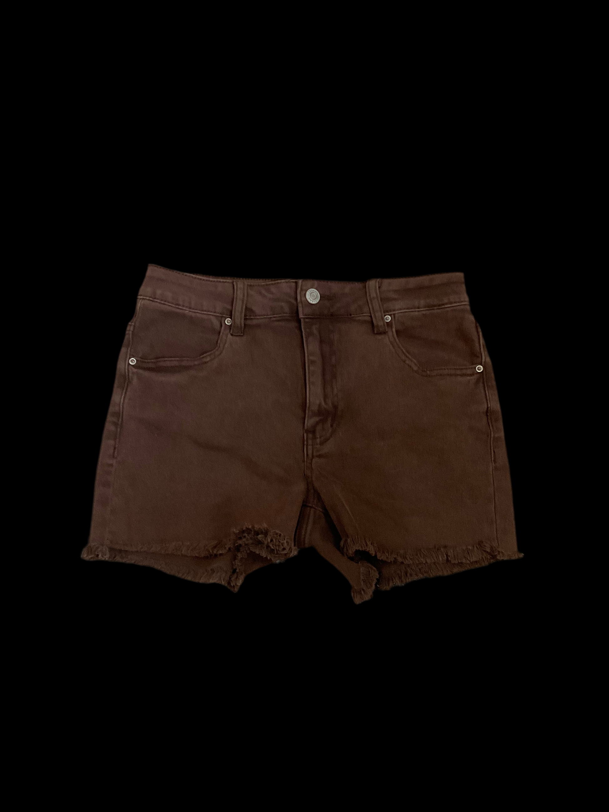 Zenana Mahogany Denim Shorts