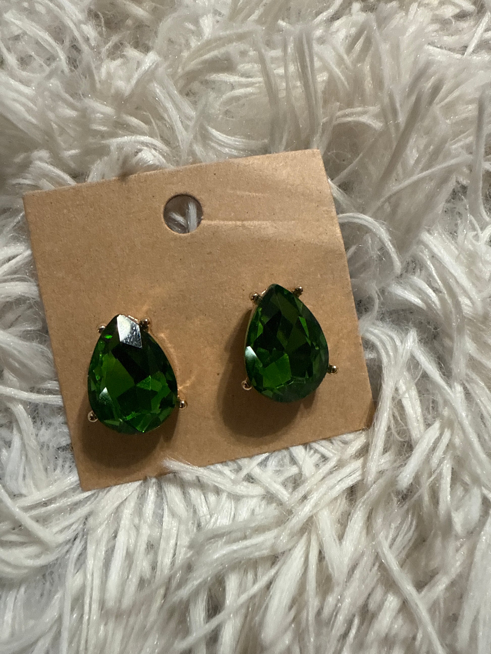 Green Jewel Studs