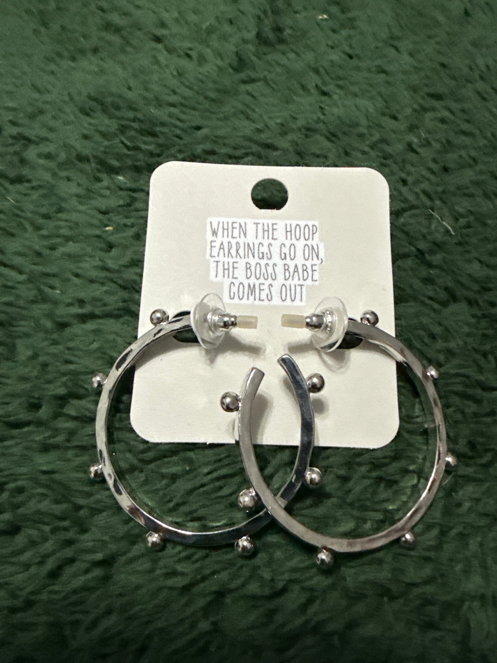 Silver Hoops