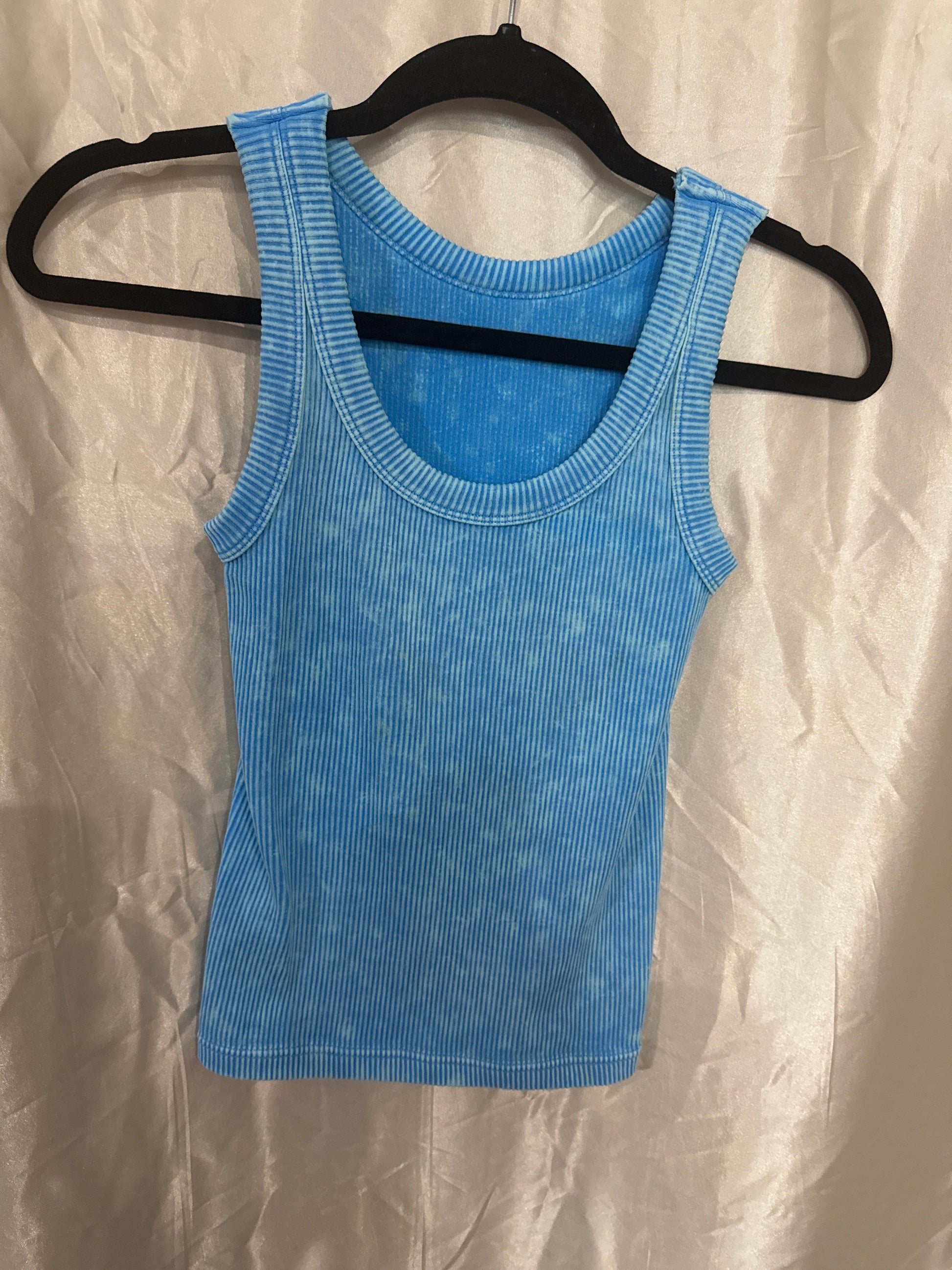 Baby Blue Ribbed Tank