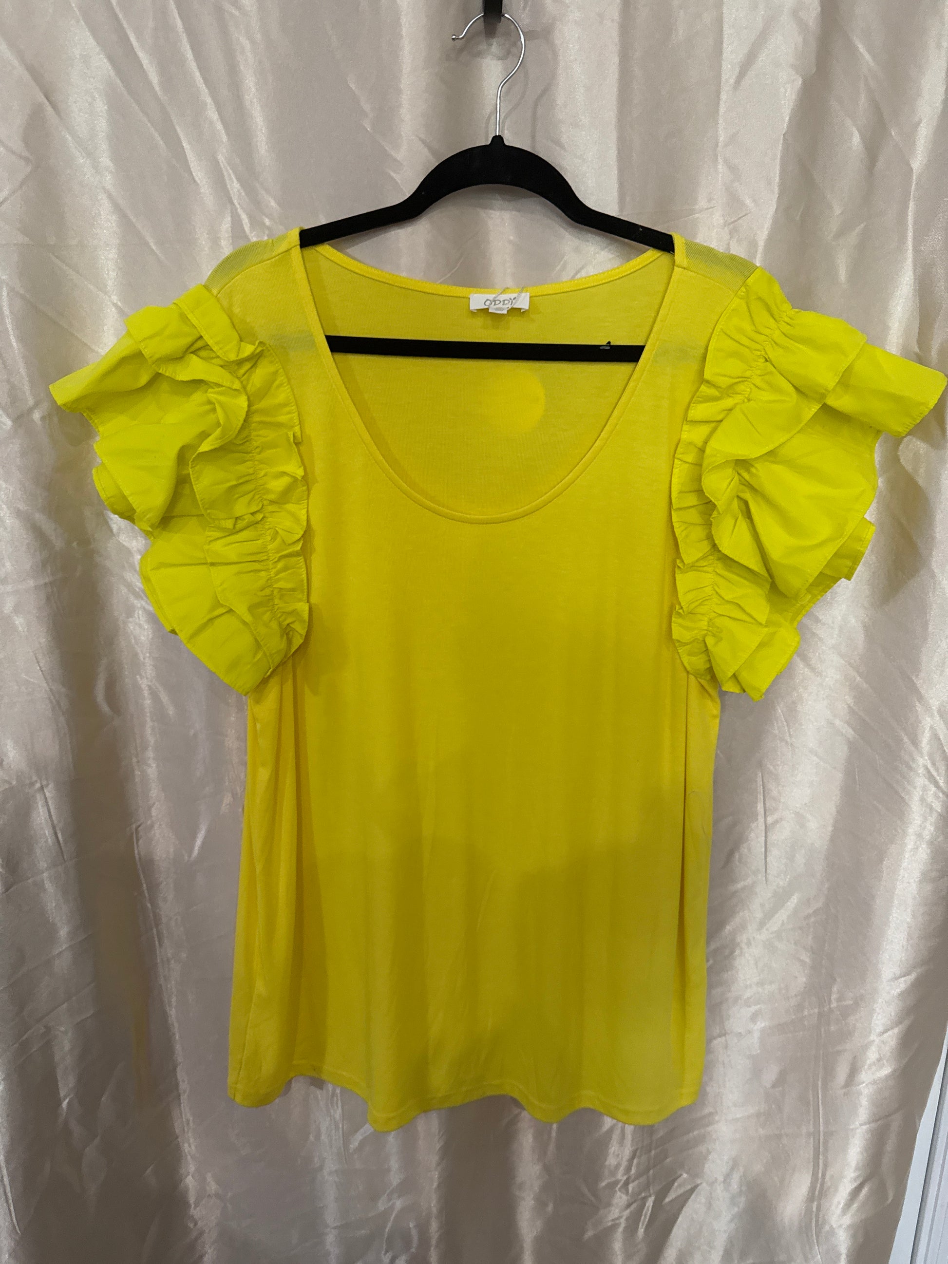 Yellow Ruffled Tee