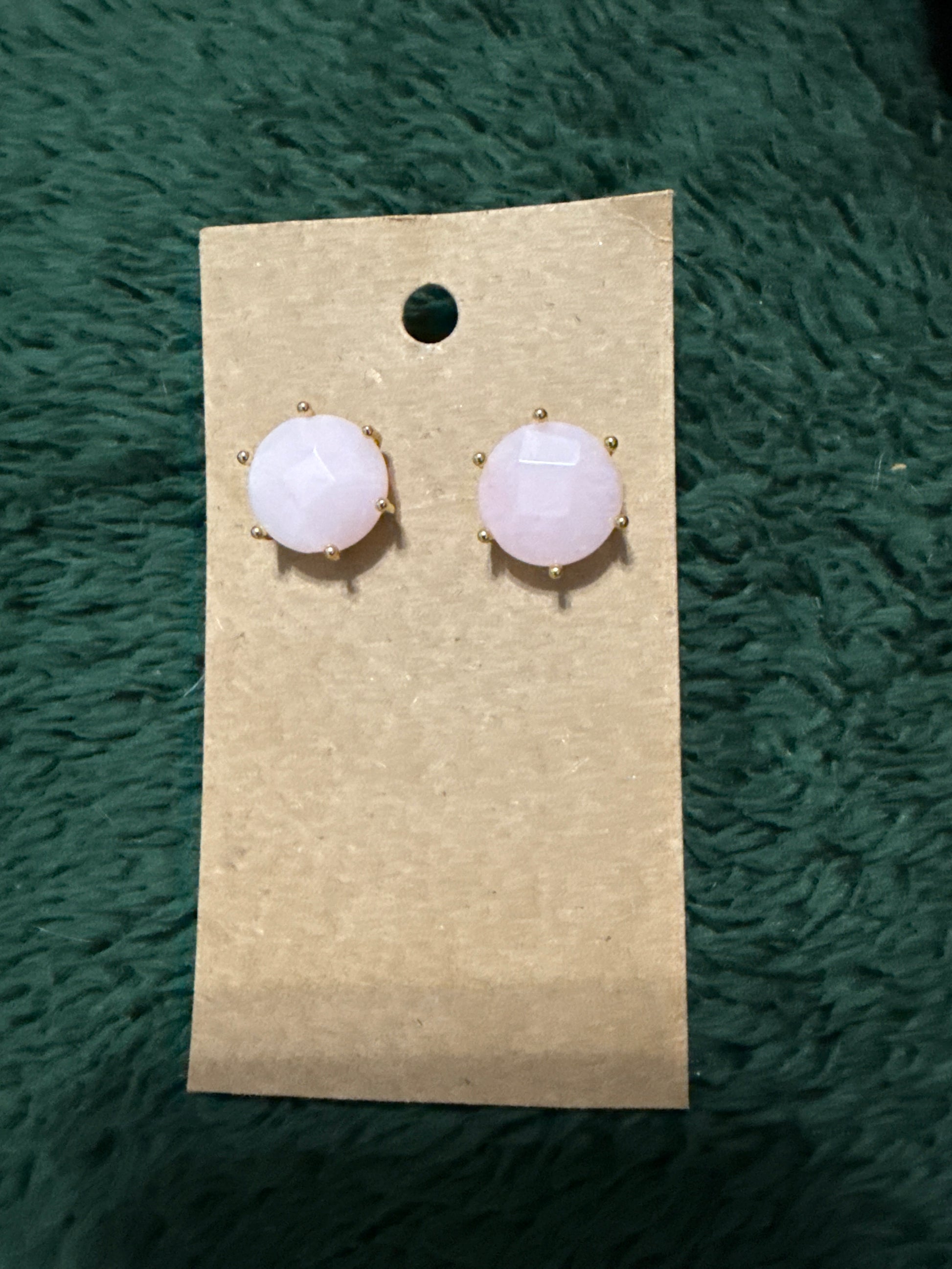 Pink Stud Earrings