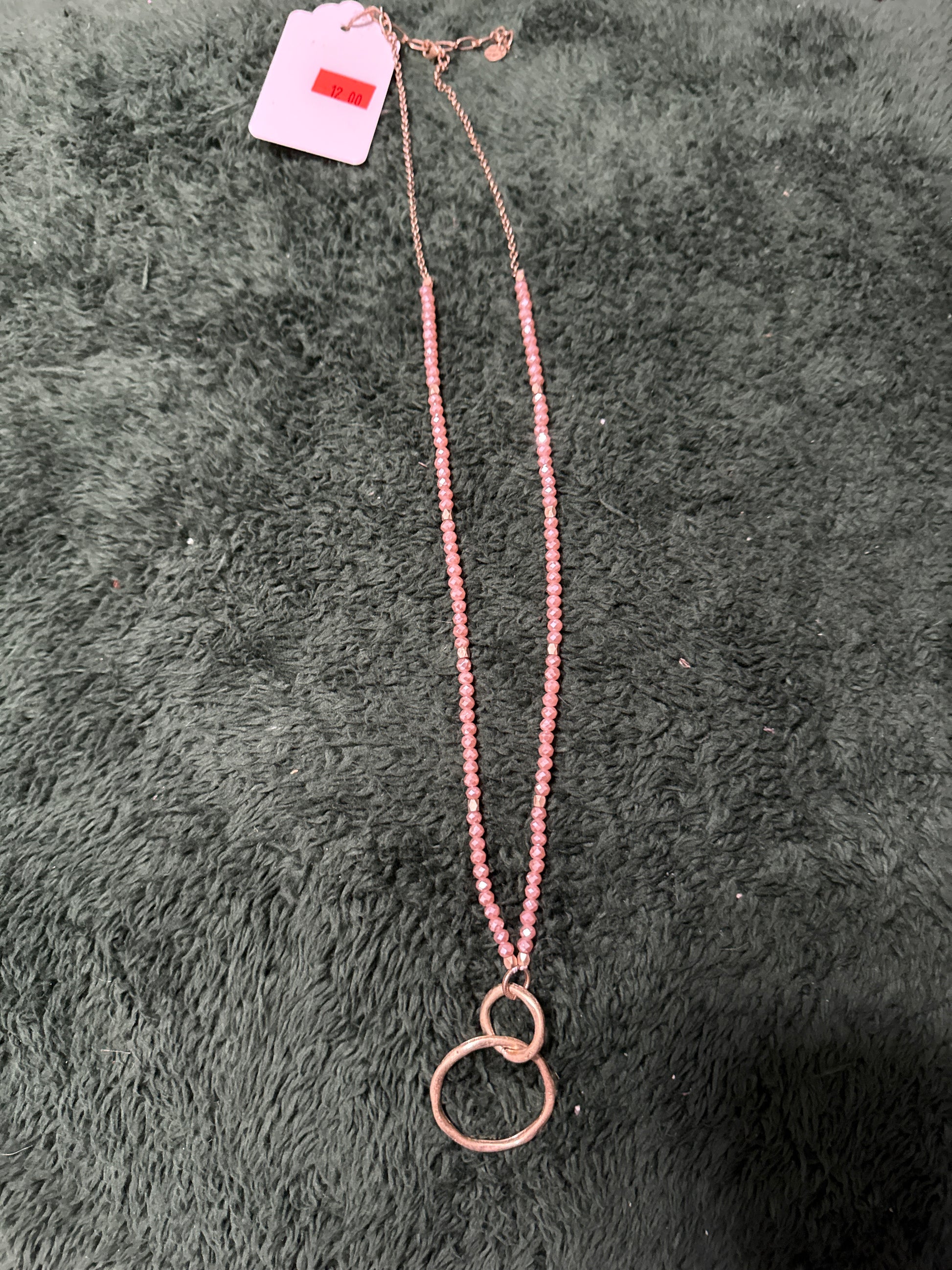 Rose Gold Hoop Necklace