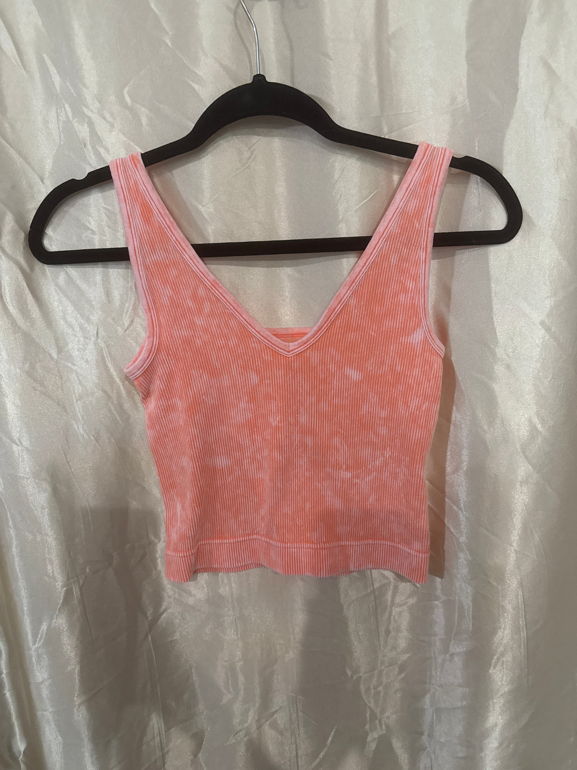 Peach Ribbed Tank
