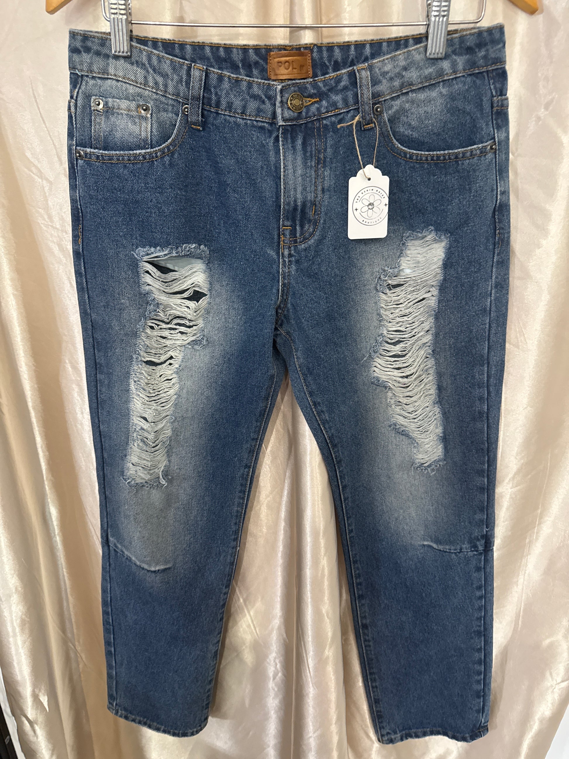 POL Dark Ripped Denim