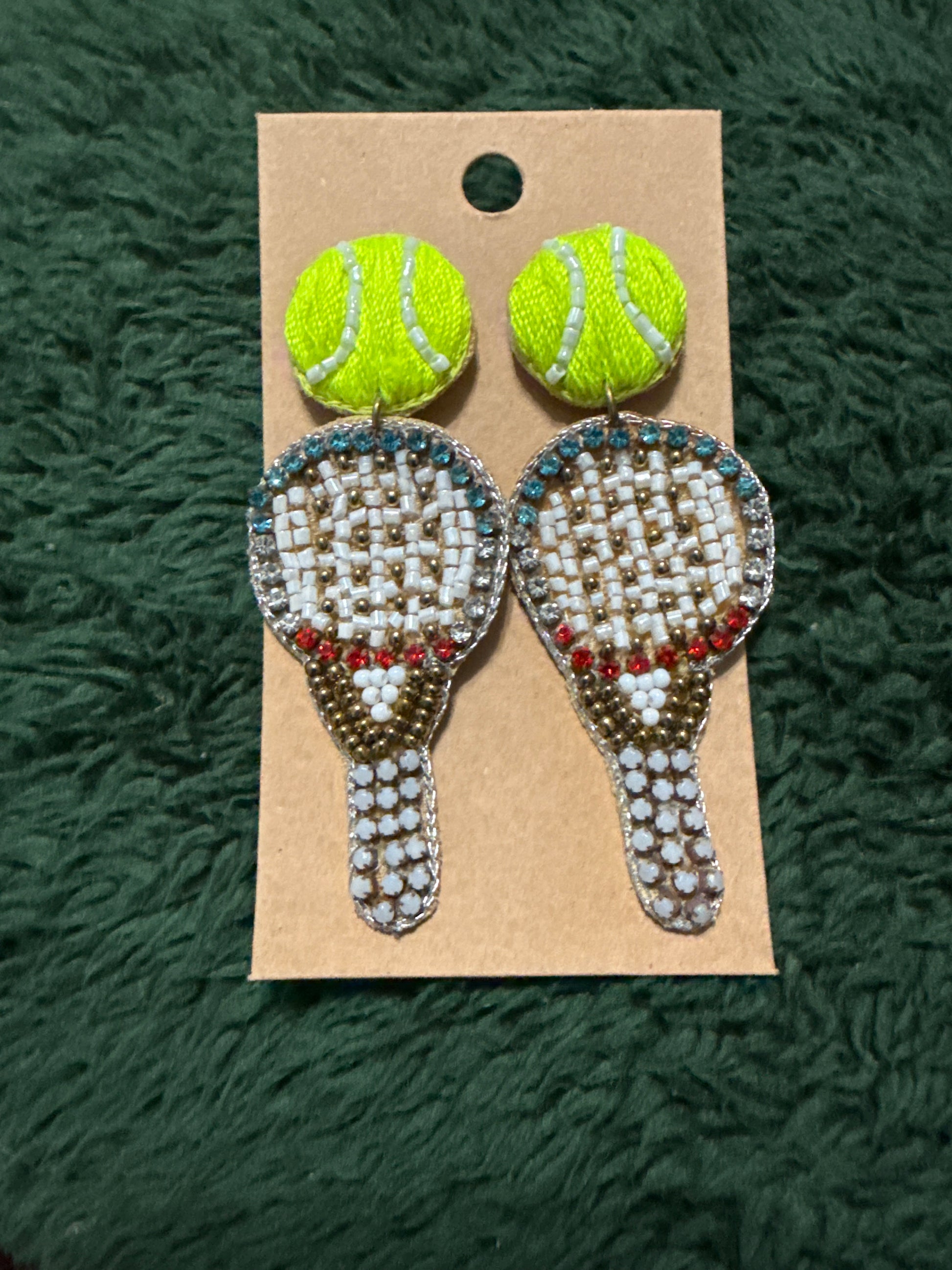 Tennis Dangle Earrings