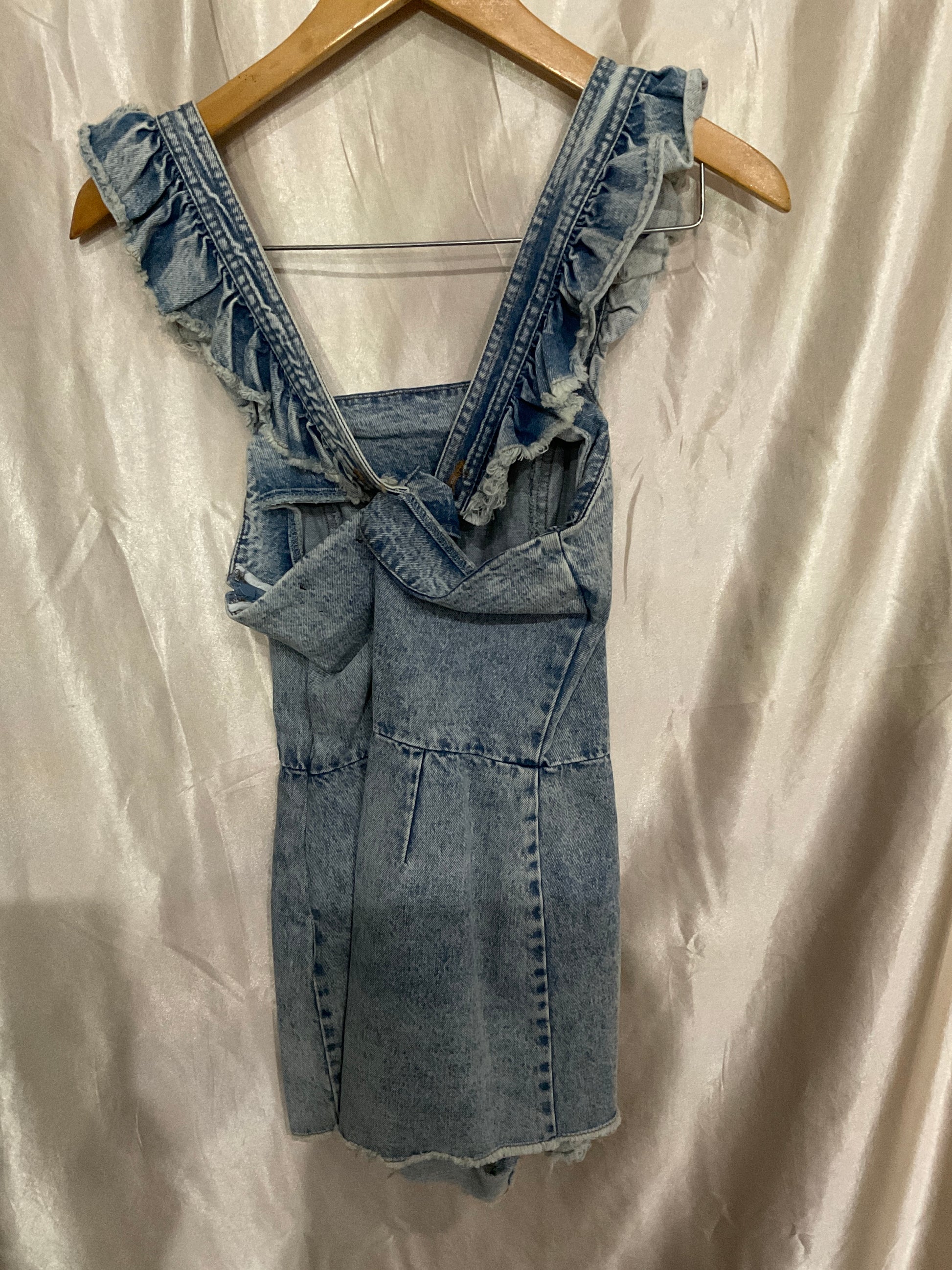 Honey Punch Jean Romper