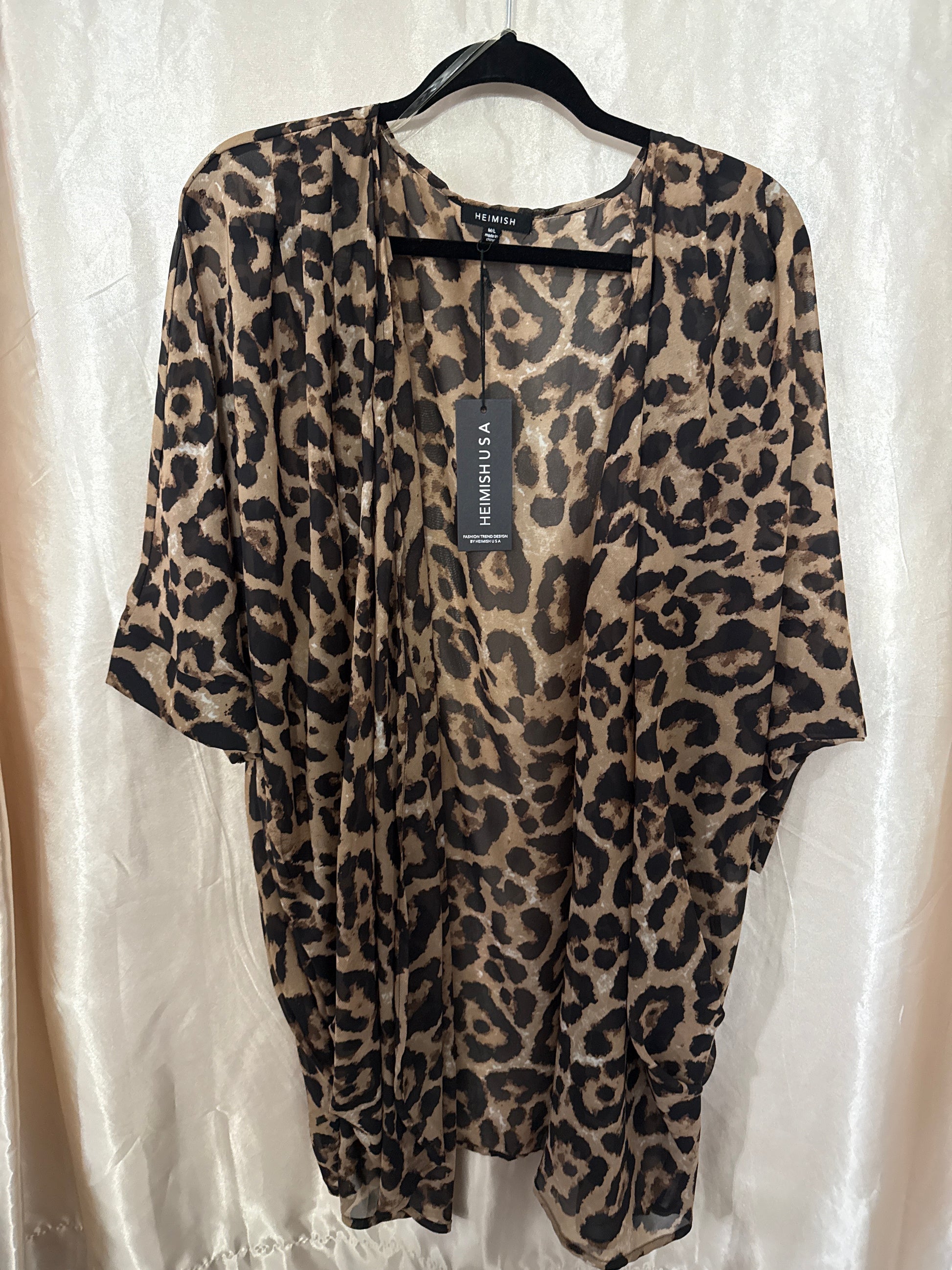 Cheetah Print Kimono