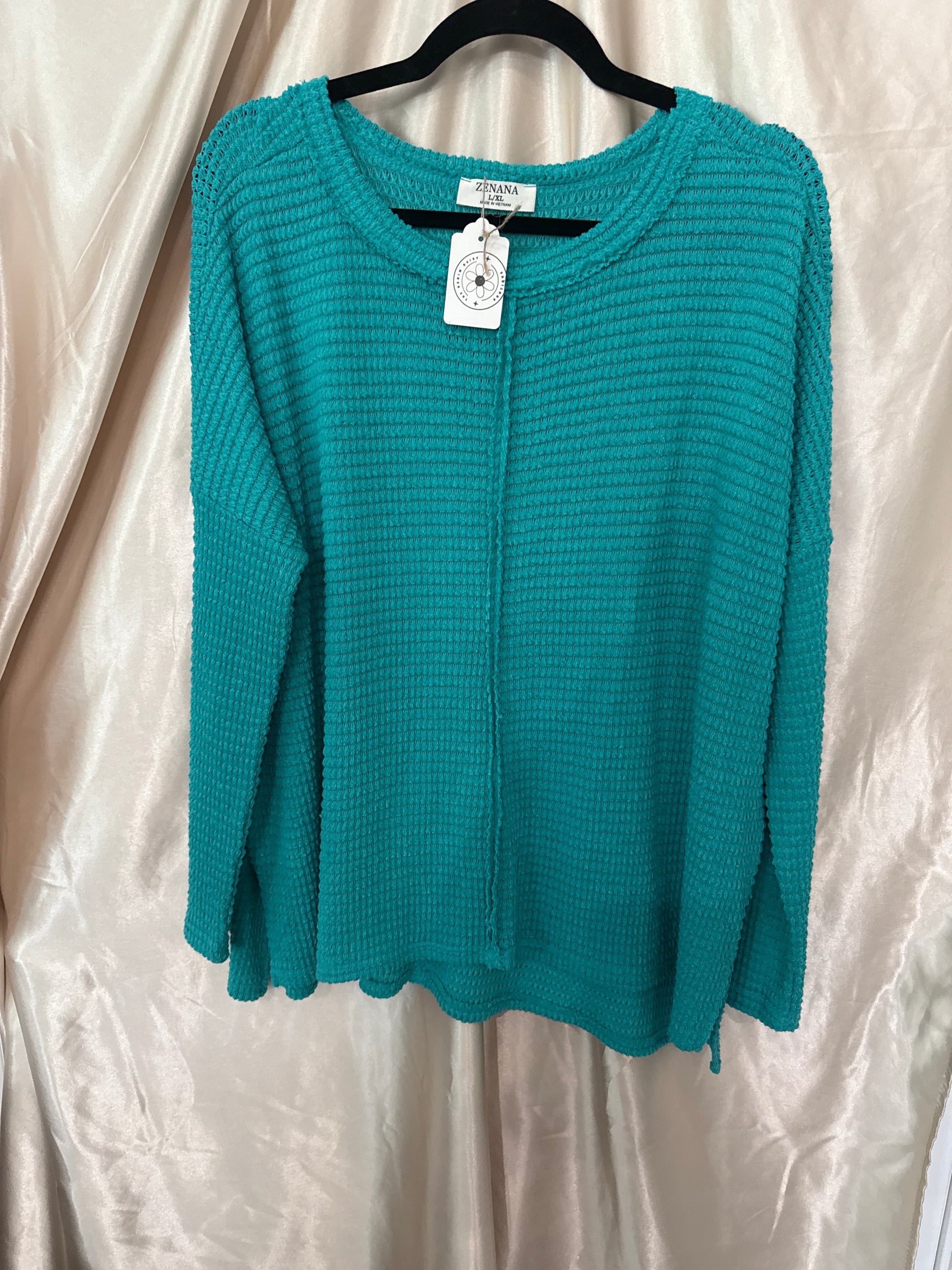 Turquoise Long Sleeve Sweater