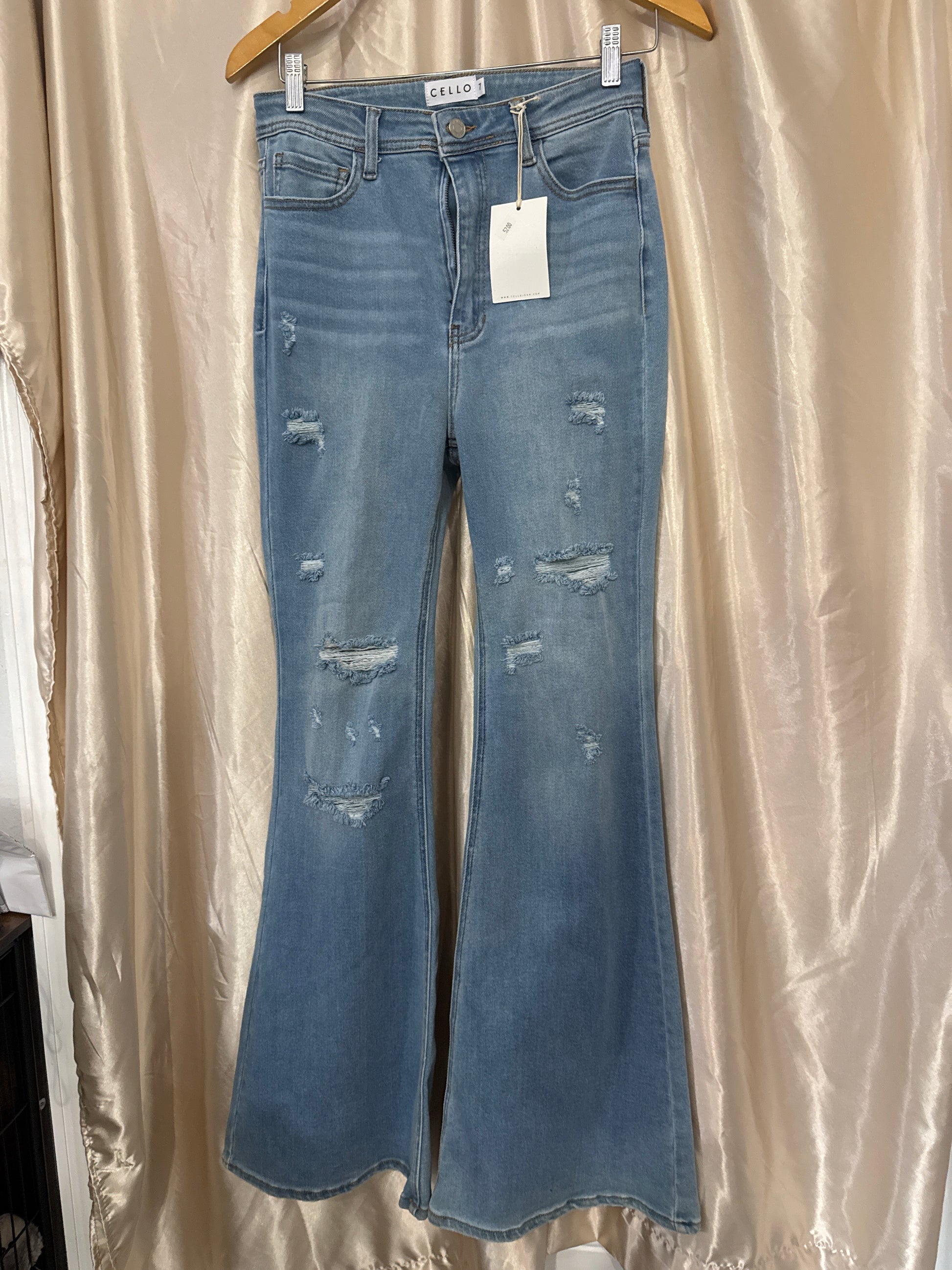 Cello Ripped Denim Flare