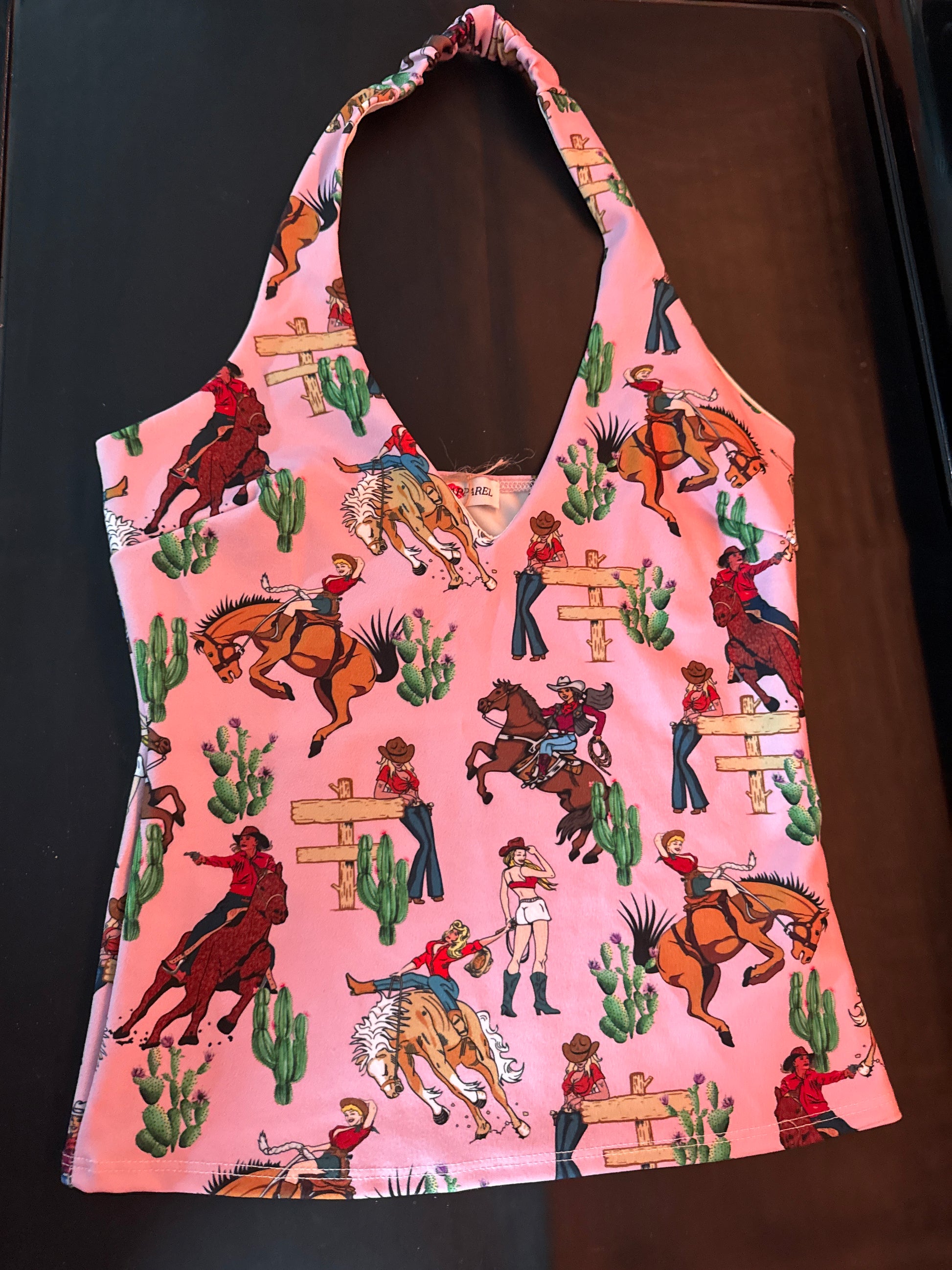Bucking Bronc Halter Top