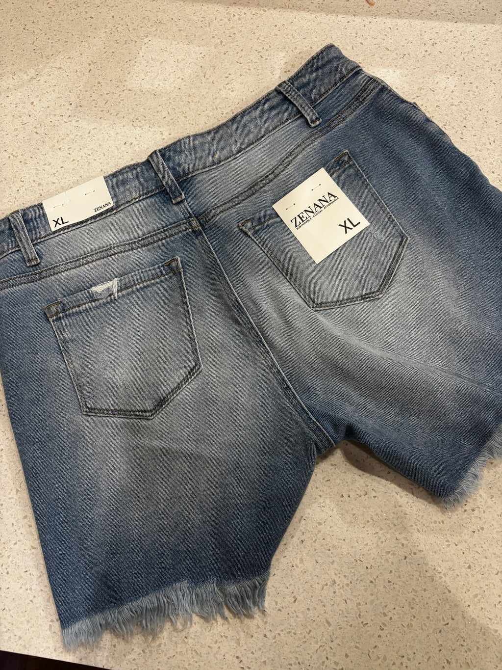 Extra-Large Zenana Jean Shorts
