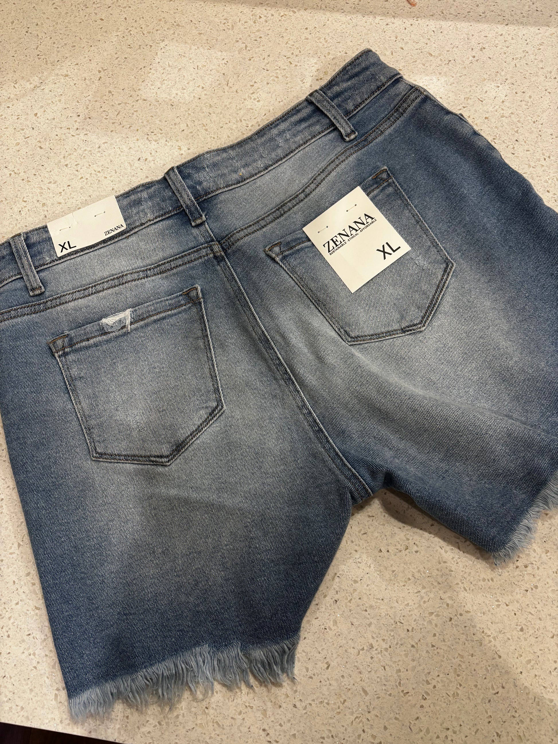 Extra-Large Zenana Jean Shorts